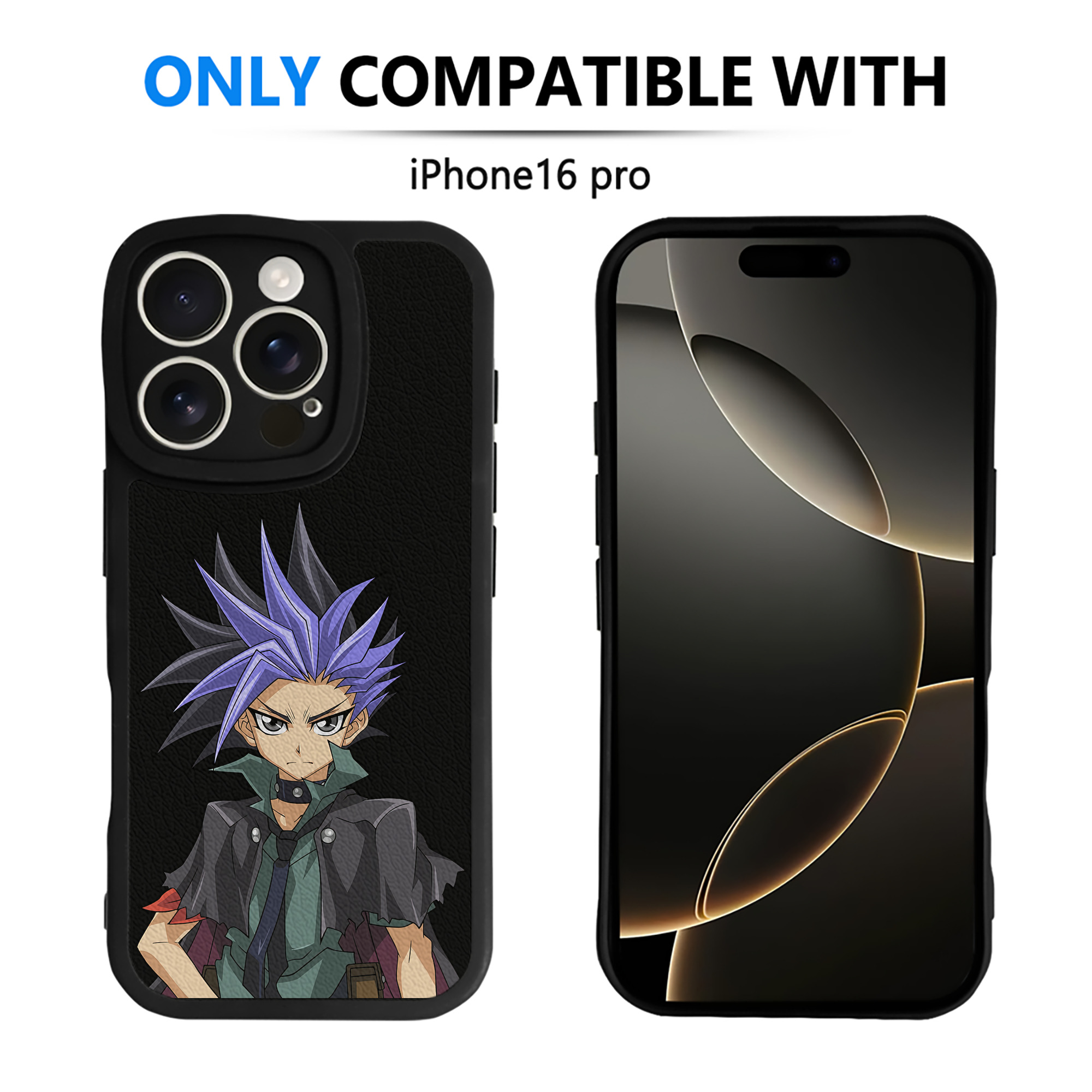 （画像用） 遊☆戯☆王 Yu-Gi-Oh! 【iPhone 16シリーズ対応】シリコンスマホケース（レザー調） 材質：シリコン